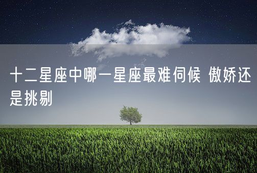 十二星座中哪一星座最难伺候 傲娇还是挑剔(图1)