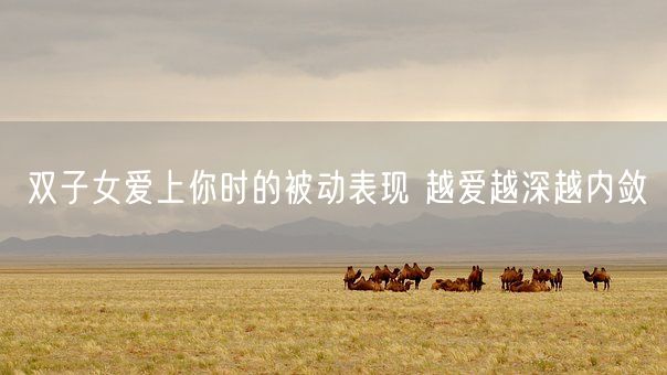 双子女爱上你时的被动表现 越爱越深越内敛(图1)