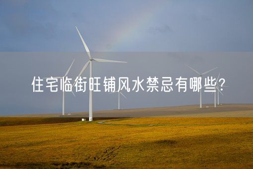 住宅临街旺铺风水禁忌有哪些？(图1)