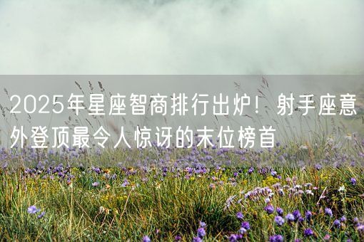 2025年星座智商排行出炉！射手座意外登顶最令人惊讶的末位榜首(图1)