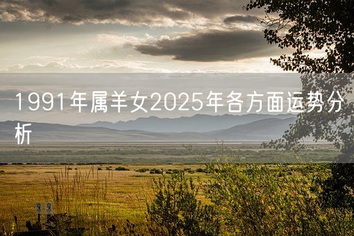 1991年属羊女2025年各方面运势分析(图1)