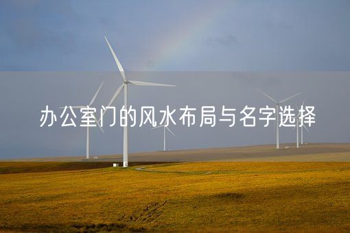 办公室门的风水布局与名字选择(图1) 办公室门的风水布局与名字选择(图1)