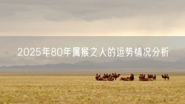 2025年80年属猴之人的运势情况分析(图1) 2025年80年属猴之人的运势情况分析(图1)