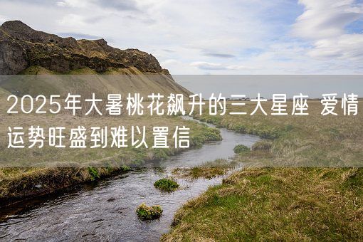 2025年大暑桃花飙升的三大星座 爱情运势旺盛到难以置信(图1)