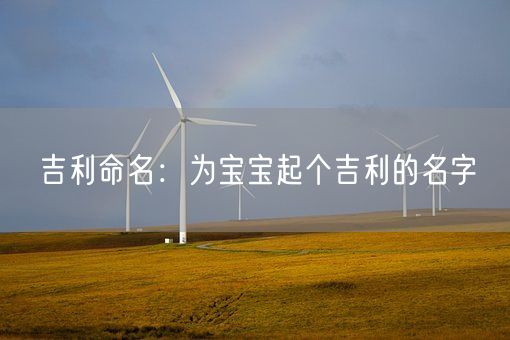 吉利命名：为宝宝起个吉利的名字(图1)