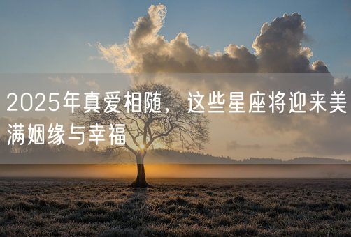 2025年真爱相随，这些星座将迎来美满姻缘与幸福(图1)