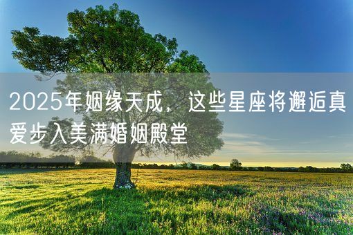 2025年姻缘天成，这些星座将邂逅真爱步入美满婚姻殿堂(图1)