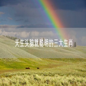 天生头脑就聪明的三大生肖