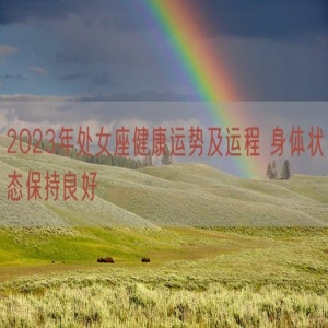 2023年处女座健康运势及运程 身体状态保持良好