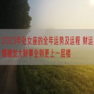 2023年处女座的全年运势及运程 财运爆棚发大财事业则更上一层楼