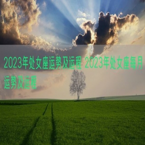 2023年处女座运势及运程 2023年处女座每月运势及运程