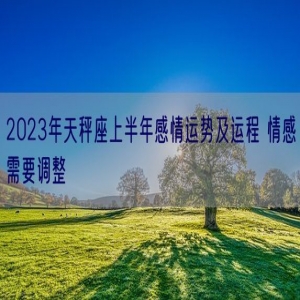 2023年天秤座上半年感情运势及运程 情感需要调整