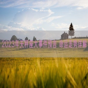 2023年天秤座大事件预言 命运走势详解