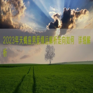 2023年天蝎座男爱情运解析走向如何  详细解析