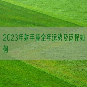 2023年射手座全年运势及运程如何