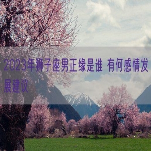 2023年狮子座男正缘是谁 有何感情发展建议