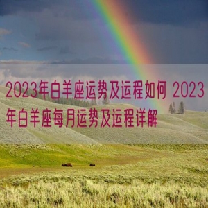 2023年白羊座运势及运程如何 2023年白羊座每月运势及运程详解