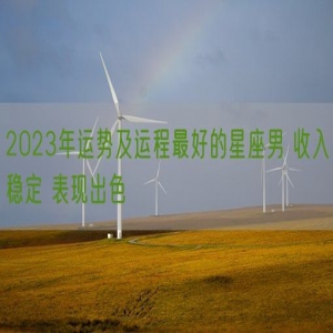 2023年运势及运程最好的星座男 收入稳定 表现出色