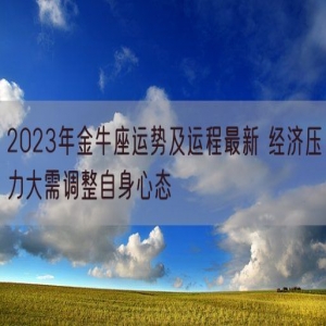 2023年金牛座运势及运程最新 经济压力大需调整自身心态