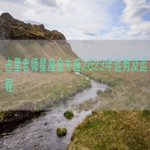 占星老师星座金牛座2023年运势及运程