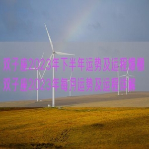 双子座2023年下半年运势及运程爆棚 双子座2023年每月运势及运程详解