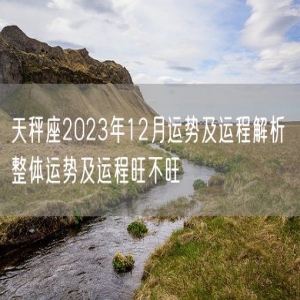 天秤座2023年12月运势及运程解析 整体运势及运程旺不旺