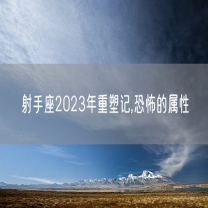 射手座2023年重塑记,恐怖的属性