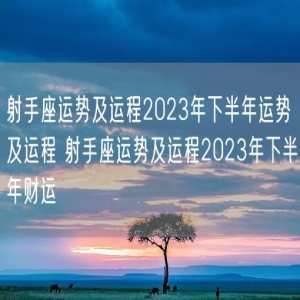 射手座运势及运程2023年下半年运势及运程 射手座运势及运程2023年下半年财运