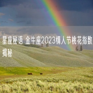 星座秘语 金牛座2023情人节桃花指数揭秘