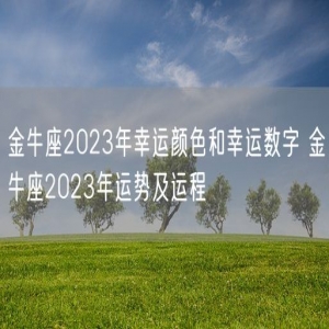 金牛座2023年幸运颜色和幸运数字 金牛座2023年运势及运程