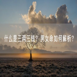 什么是三两三钱？男女命如何解析？
