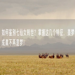 如何鉴别七仙女转世？掌握这几个特征，美梦成真不再是梦！