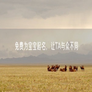 免费为宝宝起名，让TA与众不同