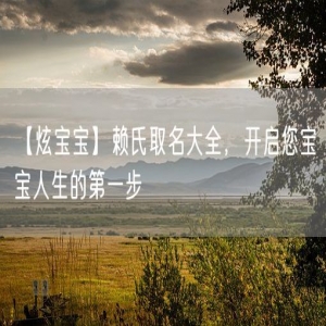 【炫宝宝】赖氏取名大全，开启您宝宝人生的第一步