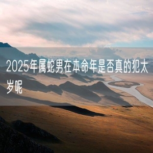 2025年属蛇男在本命年是否真的犯太岁呢