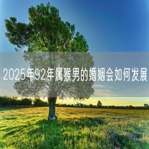 2025年92年属猴男的婚姻会如何发展