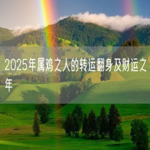2025年属鸡之人的转运翻身及财运之年