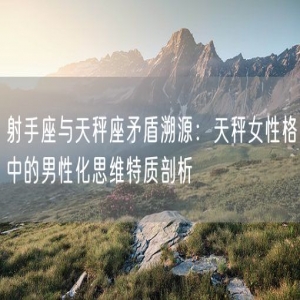 射手座与天秤座矛盾溯源：天秤女性格中的男性化思维特质剖析