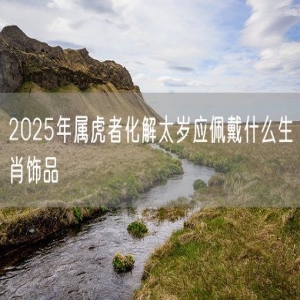 2025年属虎者化解太岁应佩戴什么生肖饰品