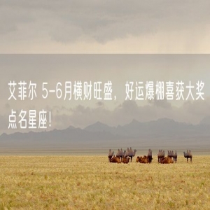 艾菲尔 5-6月横财旺盛，好运爆棚喜获大奖点名星座！