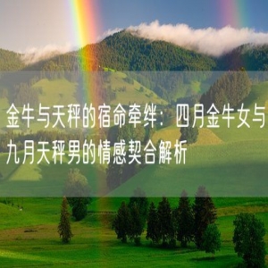 金牛与天秤的宿命牵绊：四月金牛女与九月天秤男的情感契合解析