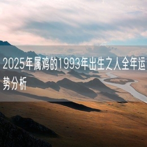 2025年属鸡的1993年出生之人全年运势分析