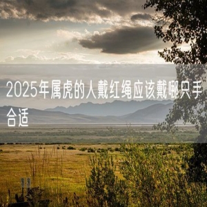 2025年属虎的人戴红绳应该戴哪只手合适