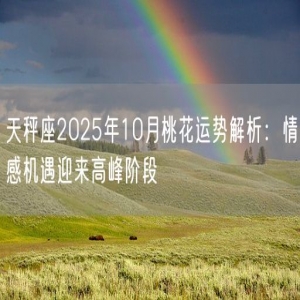 天秤座2025年10月桃花运势解析：情感机遇迎来高峰阶段