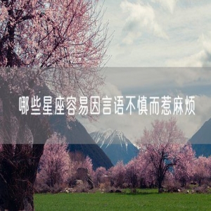 哪些星座容易因言语不慎而惹麻烦