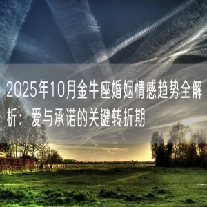 2025年10月金牛座婚姻情感趋势全解析：爱与承诺的关键转折期